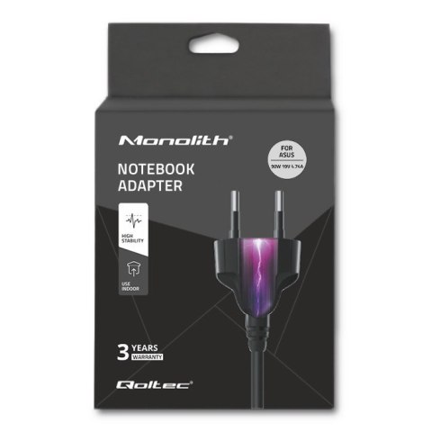 Zasilacz Qoltec 50071.90W do notebooka Asus (19 V; 4,74 A; 90W; 5.5 mm x 2.5 mm) Zasilacz Qoltec 50071.90W do notebooka Asus (19 V; 4,74 A; 90W; 5.5 mm x 2.5 mm)