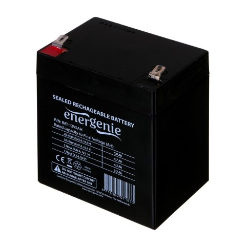 Akumulator uniwersalny GEMBIRD BAT-12V5AH (5000mAh) Akumulator uniwersalny GEMBIRD BAT-12V5AH (5000mAh)