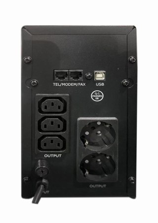 ENERGENIE ZASILACZ AWARYJNY UPS AVR 2000VA LCD, 3X C13, 2X SCHUKO, USB, RJ45