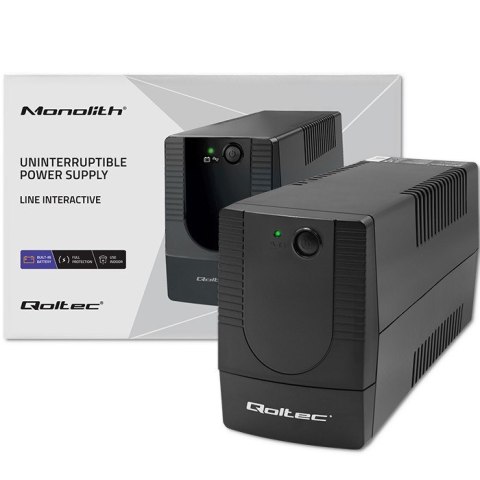 QOLTEC ZASILACZ AWARYJNY UPS LINE INTERACTIVE | MONOLITH | 850VA | 480W QOLTEC ZASILACZ AWARYJNY UPS LINE INTERACTIVE | MONOLITH | 850VA | 480W