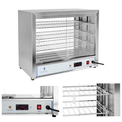 Witryna grzewcza ekspozycyjna ciepłej żywności 1000W szer. 64cm Witryna grzewcza ekspozycyjna ciepłej żywności 1000W szer. 64cm