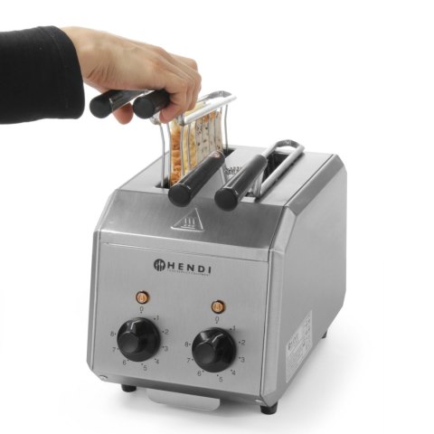 Toster kanapkowy z timerem podwójny 1200W- Hendi 261163 Toster kanapkowy z timerem podwójny 1200W- Hendi 261163