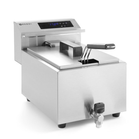 Frytownica frytkownica z panelem cyfrowym Mastercook z kranem 8L 3500W Frytownica frytkownica z panelem cyfrowym Mastercook z kranem 8L 3500W