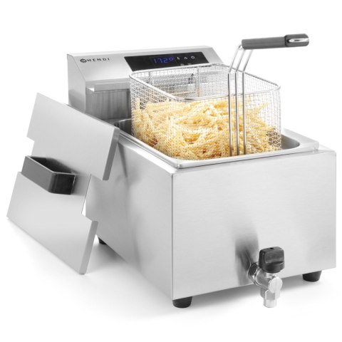Frytownica frytkownica z panelem cyfrowym Mastercook z kranem 8L 3500W Frytownica frytkownica z panelem cyfrowym Mastercook z kranem 8L 3500W