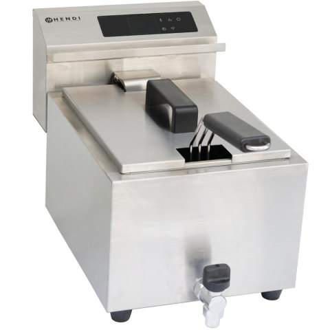 Frytownica frytkownica z panelem cyfrowym Mastercook z kranem 8L 3500W Frytownica frytkownica z panelem cyfrowym Mastercook z kranem 8L 3500W