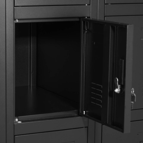 Szafa skrytkowa depozytowa metalowa socjalna zamykana na klucz - 15 skrytek