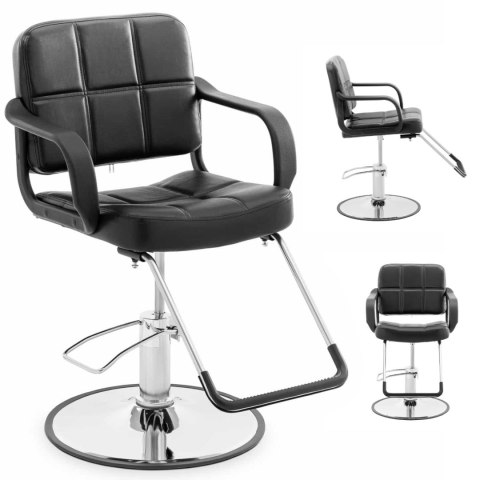 Fotel fryzjerski barberski kosmetyczny z podnóżkiem Physa EPSOM - czarny Fotel fryzjerski barberski kosmetyczny z podnóżkiem Physa EPSOM - czarny