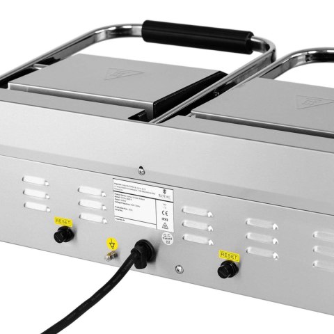 Grill kontaktowy elektryczny gładki podwójny 48 x 23 cm 3600 W Grill kontaktowy elektryczny gładki podwójny 48 x 23 cm 3600 W