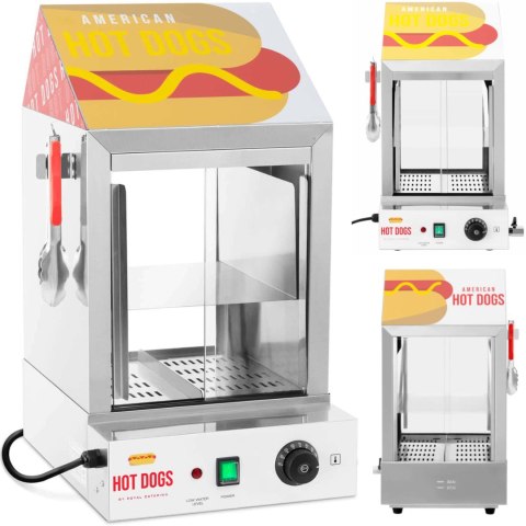 Podgrzewacz witryna grzewcza do 100 hot dogów parówek 25 bułek 1000W Podgrzewacz witryna grzewcza do 100 hot dogów parówek 25 bułek 1000W