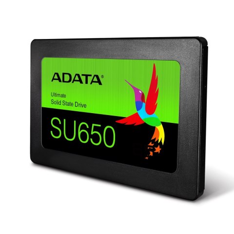 ADATA | Ultimate SU650 | 512 GB | Format dysku SSD 2,5" | Interfejs SSD SATA 6 Gb/s | Prędkość odczytu 520 MB/s | Prędkość zapis ADATA | Ultimate SU650 | 512 GB | Format dysku SSD 2,5" | Interfejs SSD SATA 6 Gb/s | Prędkość odczytu 520 MB/s | Prędkość zapis