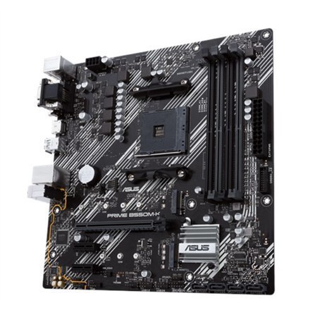 Asus | PRIME B550M-K | Gniazda pamięci 4 | Chipset AMD B | Micro ATX | Rodzina procesorów AMD | Gniazdo procesora AM4 | DDR4 Asus | PRIME B550M-K | Gniazda pamięci 4 | Chipset AMD B | Micro ATX | Rodzina procesorów AMD | Gniazdo procesora AM4 | DDR4