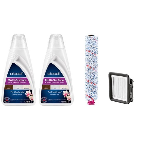 Bissell | Pakiet Czyszczący MultiSurface (2xDetergent + Szczotka + Filtr) Bissell | Pakiet Czyszczący MultiSurface (2xDetergent + Szczotka + Filtr)