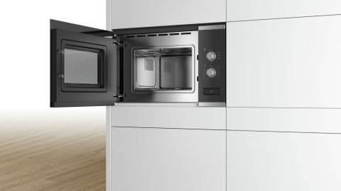 Bosch | BFL520MS0 | Microwave Oven | Built-in | 20 L | 800 W | Stainless steel/Black Bosch | BFL520MS0 | Microwave Oven | Built-in | 20 L | 800 W | Stainless steel/Black