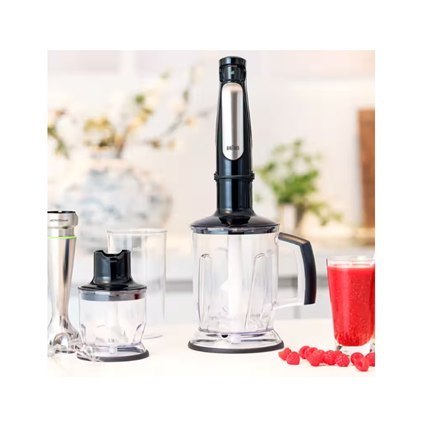 Braun | MultiQuick 7 Blender ręczny | MQ 7045X | Blender ręczny | 1000 W | Liczba prędkości 6 | Rozdrabniacz | Czarny/stal nierd Braun | MultiQuick 7 Blender ręczny | MQ 7045X | Blender ręczny | 1000 W | Liczba prędkości 6 | Rozdrabniacz | Czarny/stal nierd
