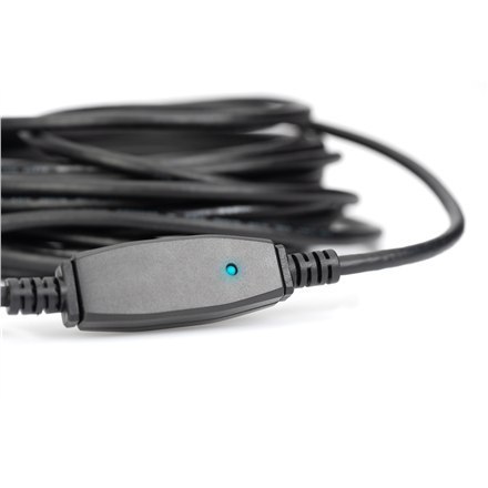 Digitus | USB extension cable | Female | 9 pin USB Type A | Male | Black | 9 pin USB Type A | 10 m Digitus | USB extension cable | Female | 9 pin USB Type A | Male | Black | 9 pin USB Type A | 10 m