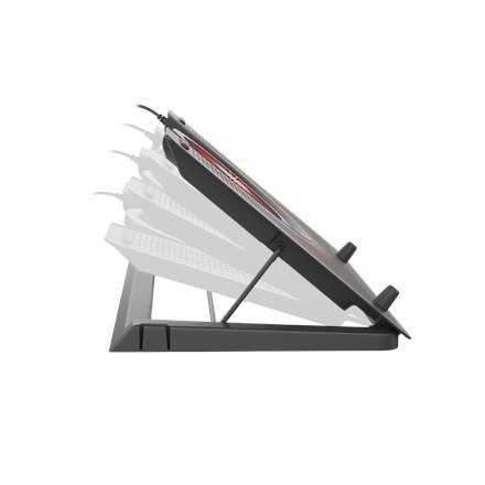 GENESIS Podkładka chłodząca pod laptopa, OXID 550 15.6-17.3 5 WENTYLATORÓW, PODŚWIETLENIE LED, 1 USB | Genesis | Podkładka chłod GENESIS Podkładka chłodząca pod laptopa, OXID 550 15.6-17.3 5 WENTYLATORÓW, PODŚWIETLENIE LED, 1 USB | Genesis | Podkładka chłod
