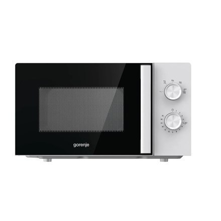 Gorenje | MO20E1WH | Kuchenka mikrofalowa | Wolnostojąca | 20 L | 800 W | Grill | Biały Gorenje | MO20E1WH | Kuchenka mikrofalowa | Wolnostojąca | 20 L | 800 W | Grill | Biały