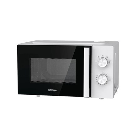 Gorenje | MO20E1WH | Kuchenka mikrofalowa | Wolnostojąca | 20 L | 800 W | Grill | Biały Gorenje | MO20E1WH | Kuchenka mikrofalowa | Wolnostojąca | 20 L | 800 W | Grill | Biały