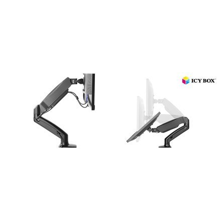 ICY BOX IB-MS303-T Monitor stand with desk mounted base for a screen size up to 27" Raidsonic ICY BOX IB-MS303-T Monitor stand with desk mounted base for a screen size up to 27" Raidsonic