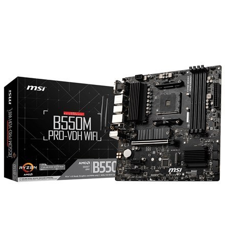 MSI | B550M PRO-VDH WIFI | Rodzina procesorów AMD | Gniazdo procesora AM4 | DDR4 | Gniazda pamięci 4 | Liczba złączy SATA | Chip MSI | B550M PRO-VDH WIFI | Rodzina procesorów AMD | Gniazdo procesora AM4 | DDR4 | Gniazda pamięci 4 | Liczba złączy SATA | Chip