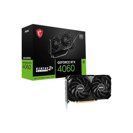 MSI | GeForce RTX 4060 VENTUS 2X BLACK 8G OC | NVIDIA GeForce RTX 4060 | 8 GB MSI | GeForce RTX 4060 VENTUS 2X BLACK 8G OC | NVIDIA GeForce RTX 4060 | 8 GB