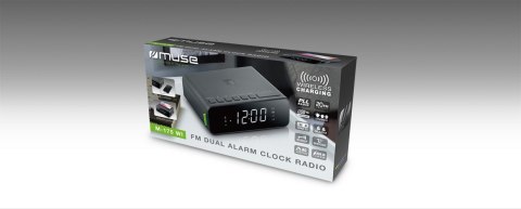 Muse | Funkcja alarmu | M-175 WI | Wejście AUX | Budzik | Czarny Muse | Funkcja alarmu | M-175 WI | Wejście AUX | Budzik | Czarny