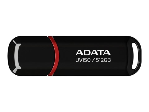 Pamięć masowa USB ADATA UV150 512GB USB 3.2 Gen1 w kolorze czarnym Pamięć masowa USB ADATA UV150 512GB USB 3.2 Gen1 w kolorze czarnym
