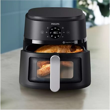 Philips NA231/00 Airfryer, 1700 W, pojemność patelni 6,2 l, czarny, srebrny | Philips Airfryer | NA231/00 | moc 1700 W | pojemno Philips NA231/00 Airfryer, 1700 W, pojemność patelni 6,2 l, czarny, srebrny | Philips Airfryer | NA231/00 | moc 1700 W | pojemno