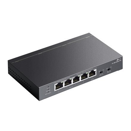 Przełącznik sieciowy TP-LINK z 5 portami Gigabit Ethernet, w tym 4 porty z technologią PoE, model TL-SG1005P-PD. Bezobsługowy, p Przełącznik sieciowy TP-LINK z 5 portami Gigabit Ethernet, w tym 4 porty z technologią PoE, model TL-SG1005P-PD. Bezobsługowy, p