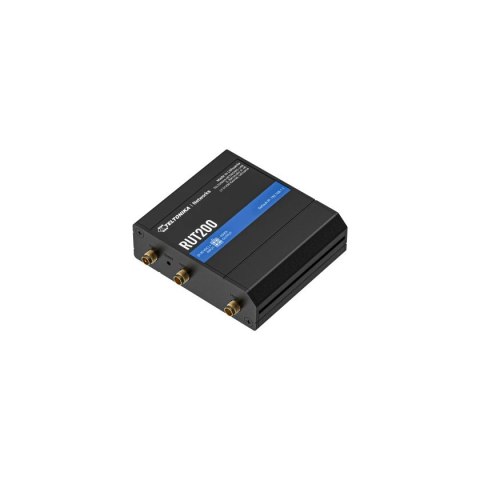Router LTE Cat 4 | RUT200 | 802.11n | 10/100 Mbit/s | Porty Ethernet LAN (RJ-45) 2 | Obsługa sieci mesh Nie | MU-MiMO Nie | 2G/3 Router LTE Cat 4 | RUT200 | 802.11n | 10/100 Mbit/s | Porty Ethernet LAN (RJ-45) 2 | Obsługa sieci mesh Nie | MU-MiMO Nie | 2G/3