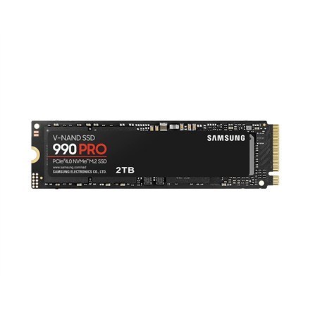 Samsung | 990 PRO | 2000 GB | Format SSD M.2 2280 | Interfejs SSD PCIe Gen4x4 | Prędkość odczytu 7450 MB/s | Prędkość zapisu 690 Samsung | 990 PRO | 2000 GB | Format SSD M.2 2280 | Interfejs SSD PCIe Gen4x4 | Prędkość odczytu 7450 MB/s | Prędkość zapisu 690