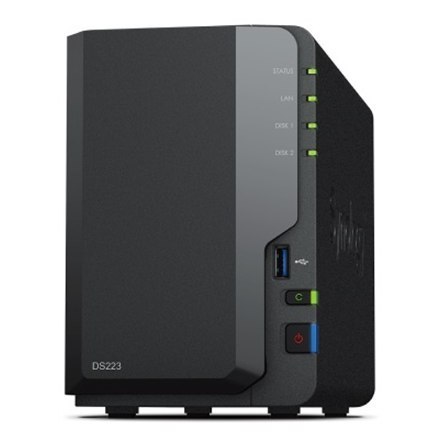 Synology | DS223 | Do 2 HDD/SSD Hot-Swap | Realtek | RTD1619B | Częstotliwość procesora 1,7 GHz | 2 GB | DDR4 Synology | DS223 | Do 2 HDD/SSD Hot-Swap | Realtek | RTD1619B | Częstotliwość procesora 1,7 GHz | 2 GB | DDR4