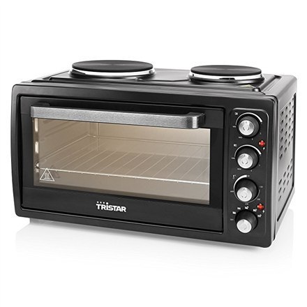 Tristar | Zintegrowany zegar | Mini piekarnik elektryczny | OV-1443 | 38 L | Blat | 3100 W | Czarny Tristar | Zintegrowany zegar | Mini piekarnik elektryczny | OV-1443 | 38 L | Blat | 3100 W | Czarny
