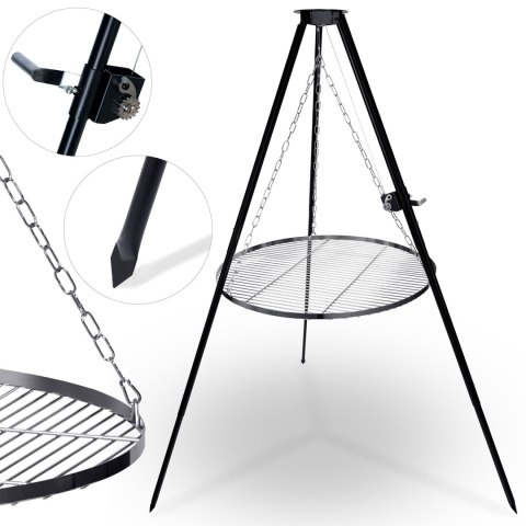 Ruszt na ognisko trójnóg 80 cm Berdsen BD-884