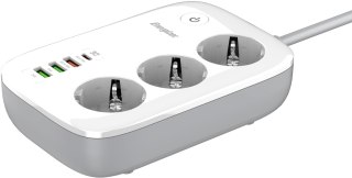 LISTWA ZASILAJĄCA SMART Energizer Z Wi-Fi I APP 3x SCHUKO 3x USB-A 1x USB-C 2500W 10A KABEL 2M
