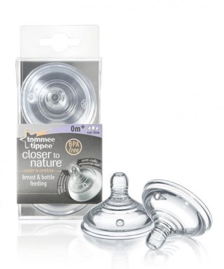 221407 SMOCZEK SILIKON 0 + WIELOPRZEPŁYWOWY Tommee Tippee