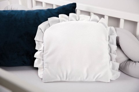 PODUSZKA Z FALBANKĄ VELVET BIAŁY PODUSZKA Z FALBANKĄ VELVET BIAŁY