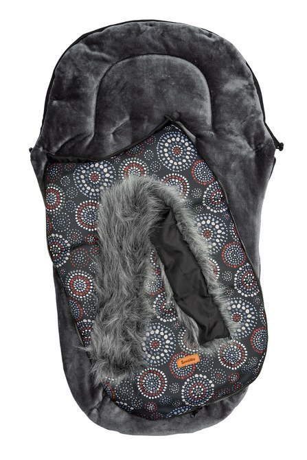 ŚPIWOREK OLAF CZARNY ROZETY 100 X 45