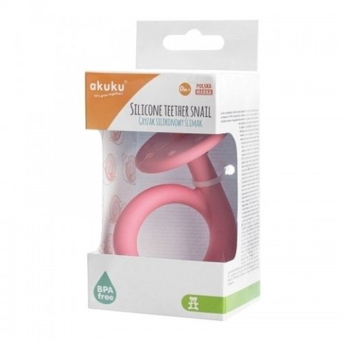 A0115 GRYZAK SILIKONOWY ŚLIMAK PINK