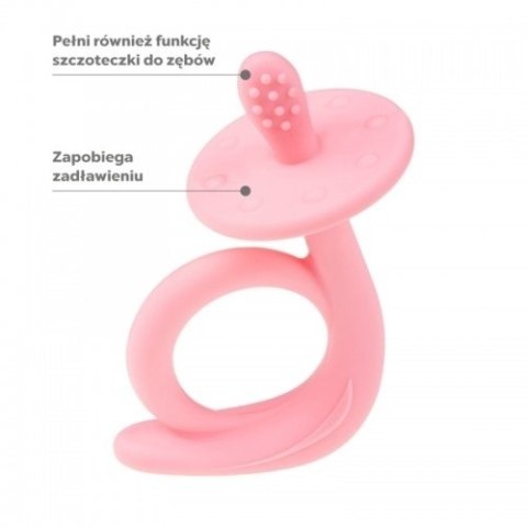 A0115 GRYZAK SILIKONOWY ŚLIMAK PINK