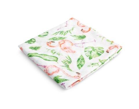 PIELUCHA MUŚLINOWA FLAMINGI 70 X 80