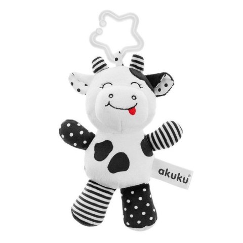 A0471 GRZECHOTKA KROWA KROWA CZARNO-BIAŁA PLUSZ A0471 GRZECHOTKA KROWA KROWA CZARNO-BIAŁA PLUSZ
