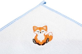 OKRYCIE KĄPIELOWE FROTTE 100X100 LISEK NIEBIESKI