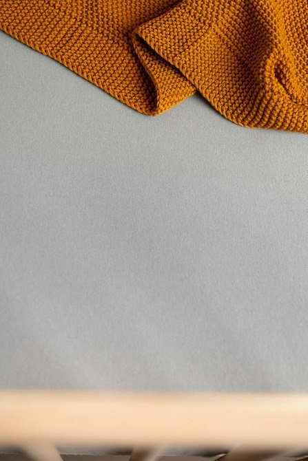 PRZEŚCIERADŁO NIEPRZEMAKALNE JERSEY SZARY 120x60