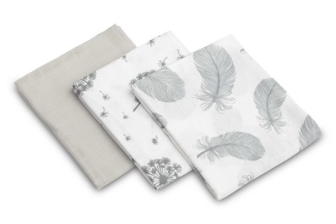 PIELUCHA MUŚLINOWA SZARY (Opak - 3 szt) PIELUCHA MUŚLINOWA SZARY (Opak - 3 szt)