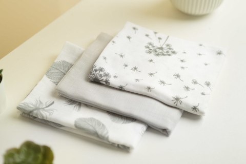 PIELUCHA MUŚLINOWA SZARY (Opak - 3 szt) PIELUCHA MUŚLINOWA SZARY (Opak - 3 szt)