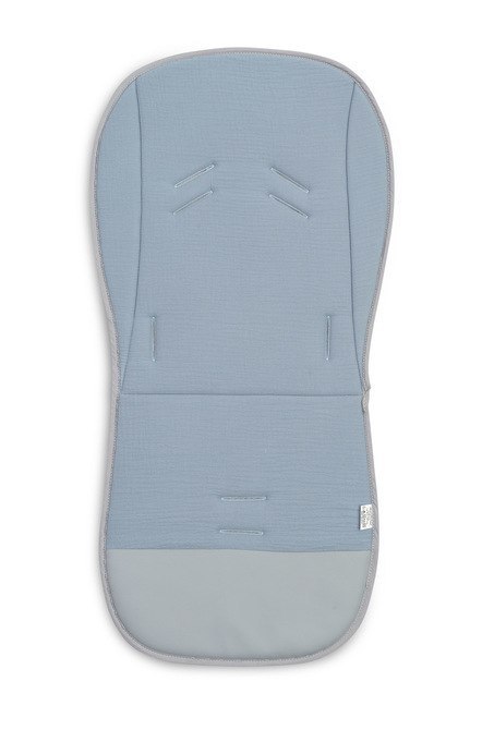 WKŁADKA MUŚLINOWA DO WÓZKA - SMOKI JEANS