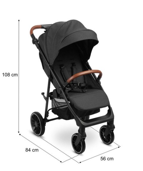 WÓZEK SPACEROWY ELMA DARK GREY