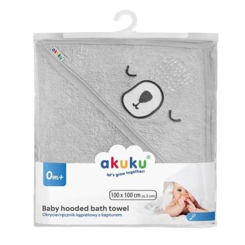 A0662 RĘCZNIK KĄPIELOWY FROTE KAPTUR SZARY A0662 RĘCZNIK KĄPIELOWY FROTE KAPTUR SZARY