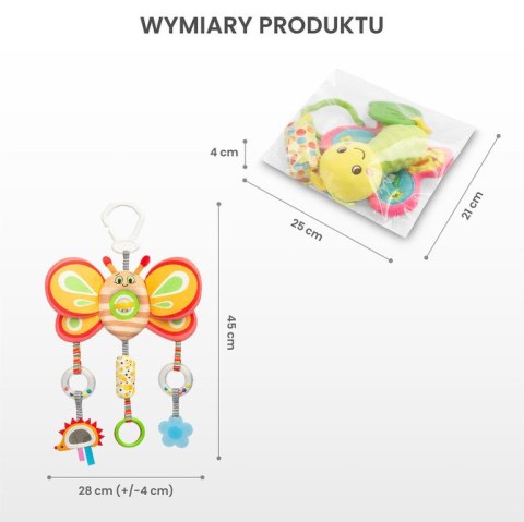 COLORFUL ZABAWKA PODRÓŻNA MOTYLEK